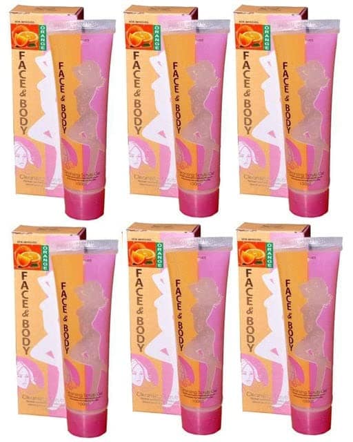 Elecsera Face and Body Cleansing Gel Scrub (Pack of 6 100 ml Each) Scrub (600 ml)