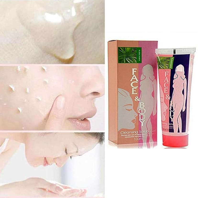 Elecsera Face and Body Cleansing Gel Scrub (Pack of 6 100 ml Each) Scrub (600 ml) view 3