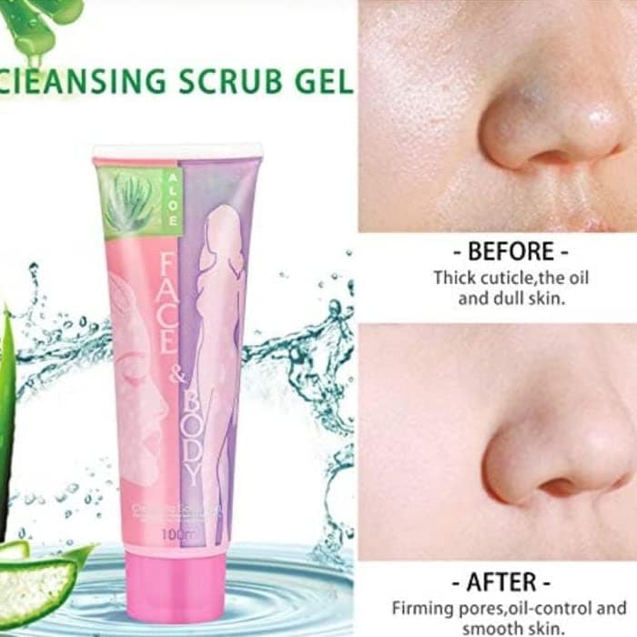 Elecsera Face and Body Cleansing Gel Scrub (Pack of 6 100 ml Each) Scrub (600 ml) view 4