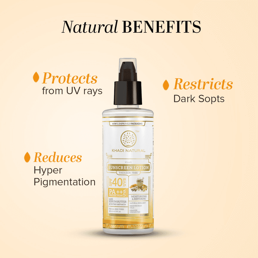 Khadi Natural Sunscreen Moisturising Lotion - SPF 40 - 100ml view 2