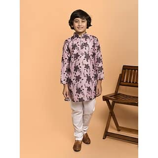 PrintCultr Boys Festive & Party Kurta and Pyjama Set (Multicolor)