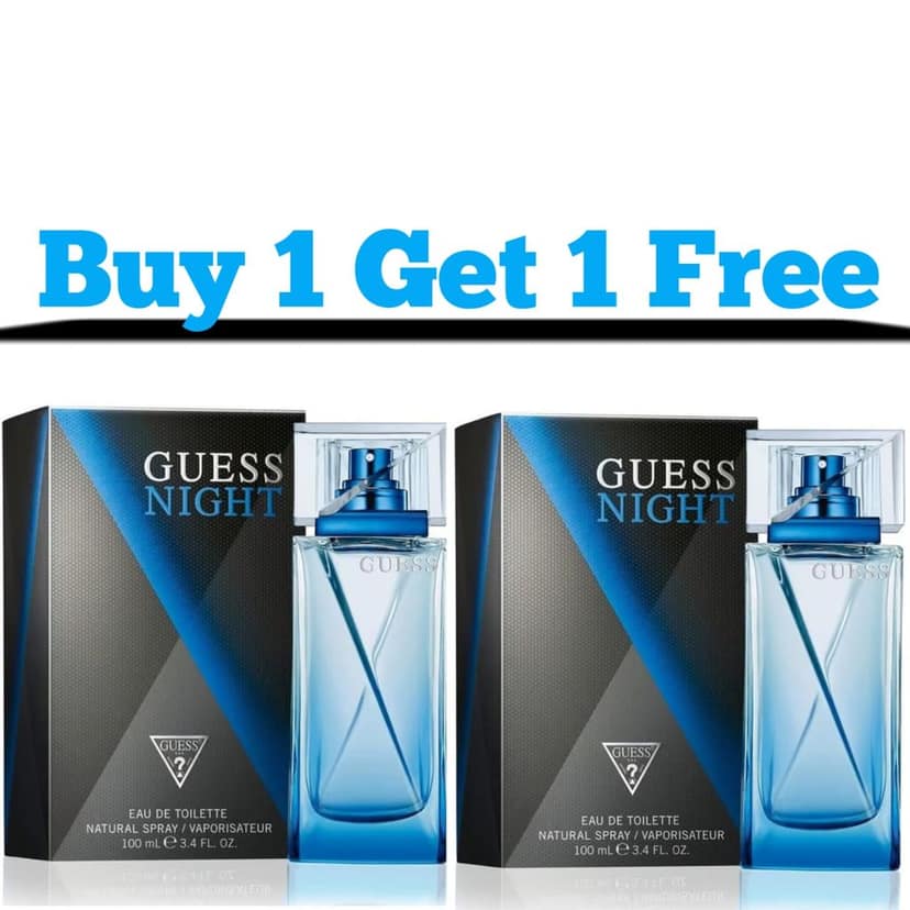 Guess Night Eau De Toilette 100ml for Men – Buy 1 Get 1 Free | Bold, Long-Lasting Fragrance for Party & Daily Wear