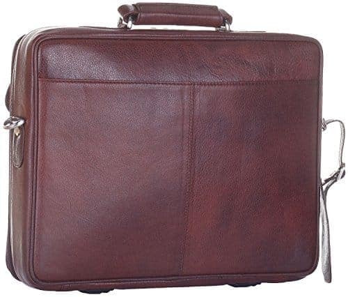 Leatherman Leather Brown Laptop Bag view 3