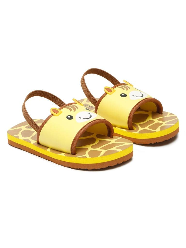 Premium Giraffe Artistic Sliders - Yellow (Unisex) view 3