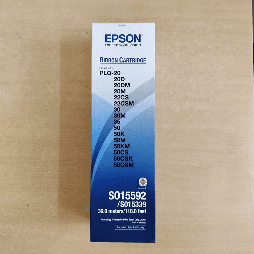 Epson PLQ 20/PLQ 30/PLQ 35,PLQ 50Ribbon Cartridge For Passbook Printers - S015339