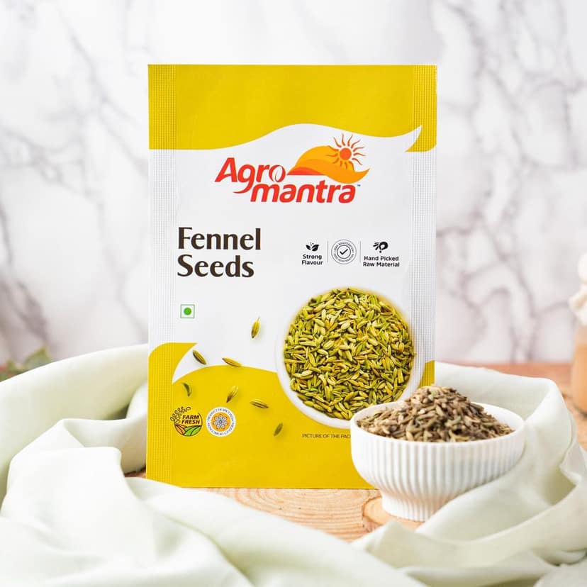 Agro Mantra Fennel Seeds 100g | Aromatic & Flavorful | Hand-Picked Raw Materials | Sourced from Gujarat | Ideal for Curries, Pickles, Desserts & Planting | Versatile Indian Spice view 3