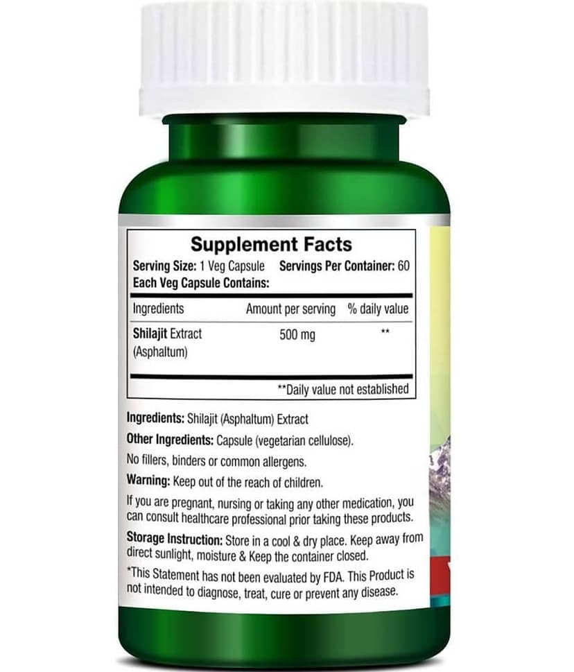 Morpheme Remedies Shilajit 500mg Extract Capsule 60 no.s view 2