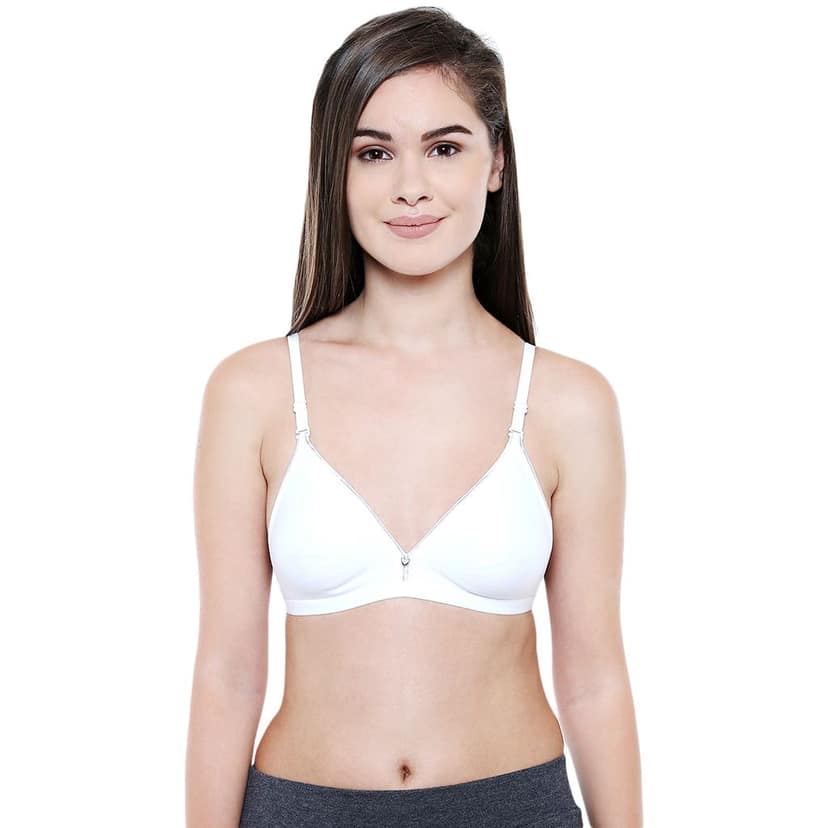 Bodycare Women Cotton Full Coverage Non Padded Regular Bra Pack - 2 E5580BW-BLACK-WHITE view 3
