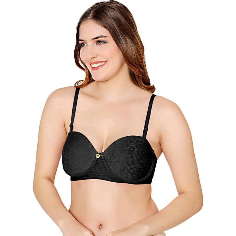 Bodycare cotton spandex wirefree convertible straps Seamless padded bra-6575B view 2