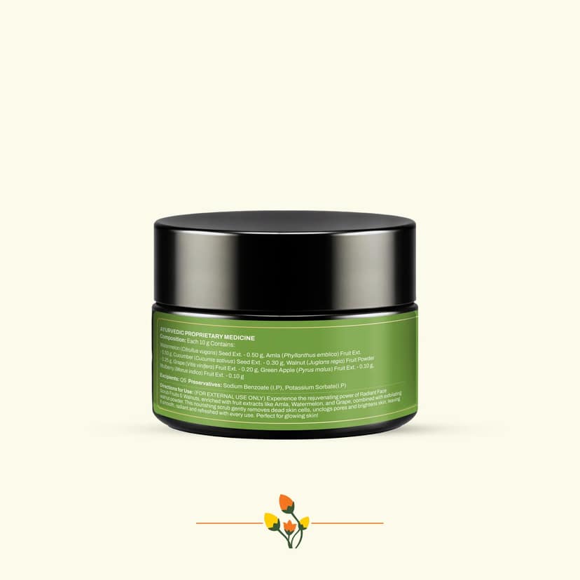 ashpveda Radiant Face Scrub with Fruits & Walnuts view 2