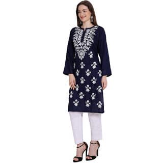 Lucknowi Rayon Cotton Kurta
