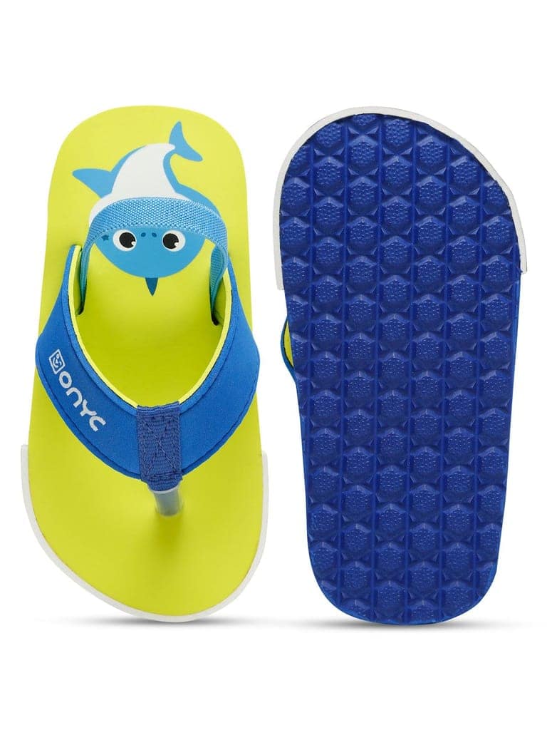 Premium Shark Flip-flops With Adjustable BackSupport - Neon Green (Unisex) view 10