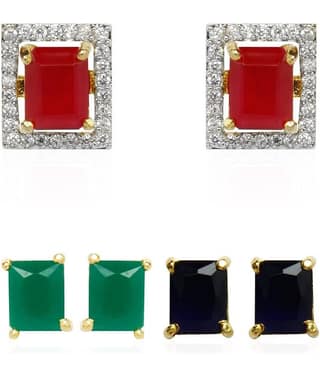 Youbella Multicolour Alloy Stud Earrings