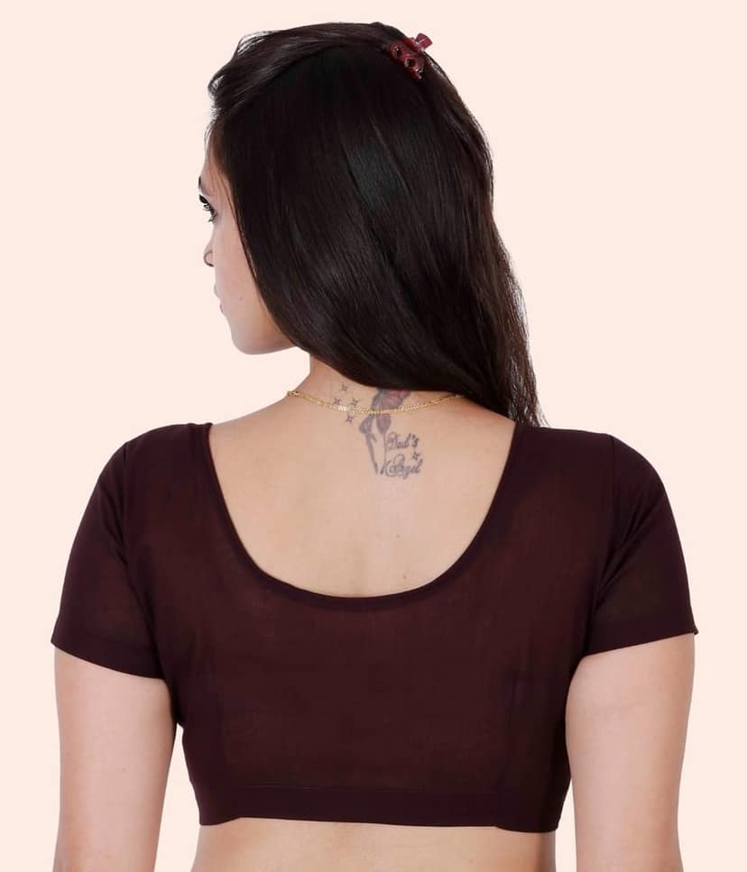 JISB Readymade blouse,Brown view 2