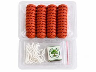 Handmade Terracotta Mud Diyas Size 2 (5 ML) - 44 Pcs with White Cotton Wicks for Temple, Festival & Daily Prayer