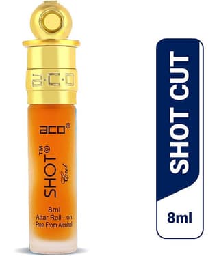 aco perfumes SHOT CUT Concentrated Attar Roll On 8ml