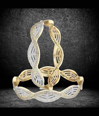 YOUBELLA Gold Bangle Set ( Pack of 1 )