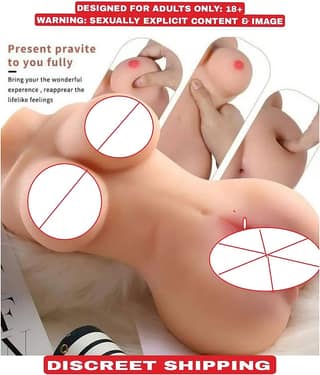Half Body Silicone Pocket Pussy Sex Doll With Breast And pussy For Masturbation Toy - Sex Tantra