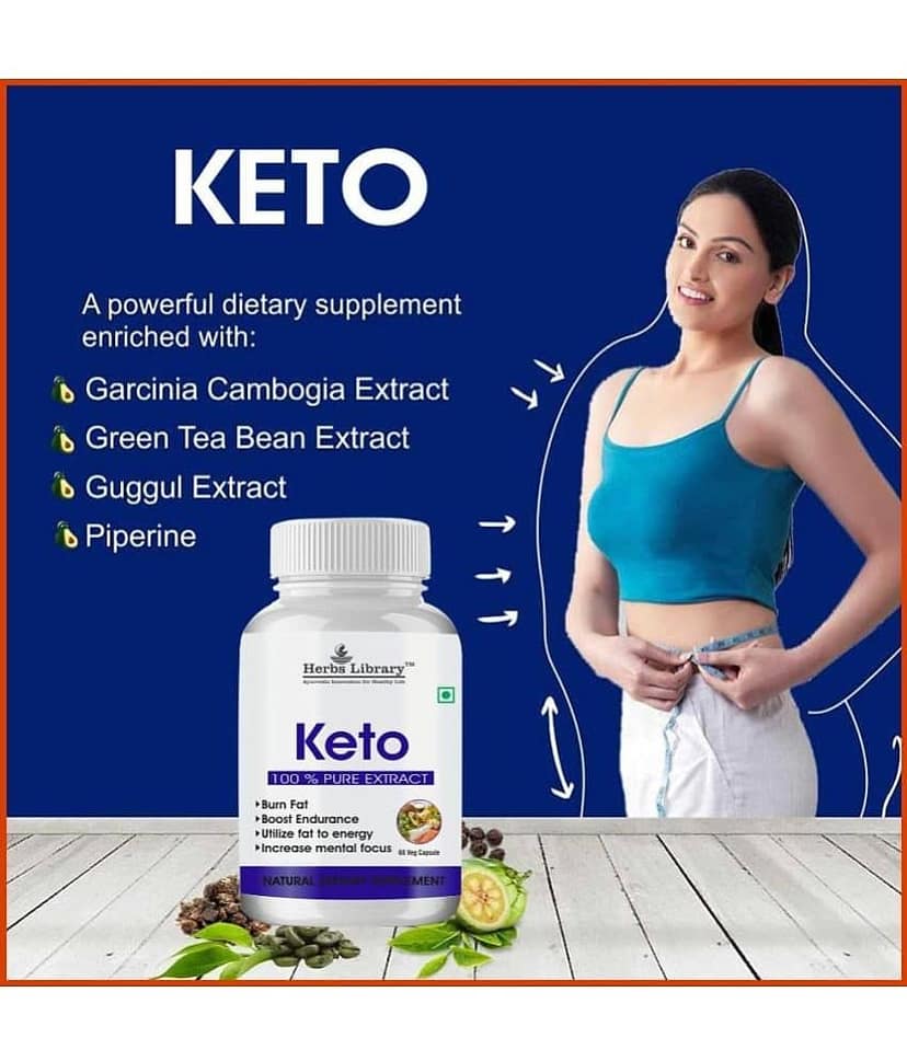 Herbs Library Keto Capules Supports Weight Loss with Garcinia Cambogia 60 Capsules (Pack of 1) view 2