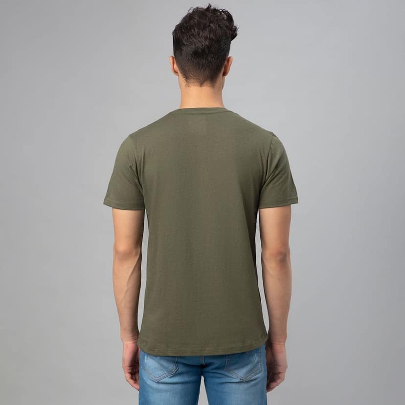 FTX Men Printed Round Neck Half Sleeve Tshirt view 2