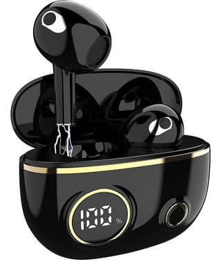 VEhop VISTA, 22Hr PlayTime On Ear True Wireless (TWS) 22 Hours Playback IPX4(Splash & Sweat Proof) Auto pairLight weight -Bluetooth V 5.1 Black