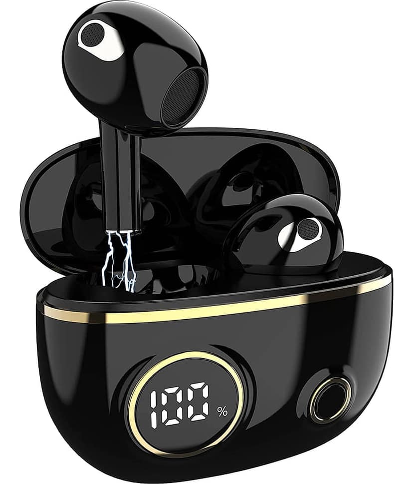 VEhop VISTA, 22Hr PlayTime On Ear True Wireless (TWS) 22 Hours Playback IPX4(Splash & Sweat Proof) Auto pairLight weight -Bluetooth V 5.1 Black