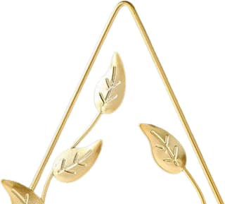 Tabassum Bandnani Handicrafts - Leaf Ornaments Desktop Ornament Decorative Showpiece Statue for Home Decor Living Room Bedroom Wall Shelf Office Table Top Decoration Item (Triangle)