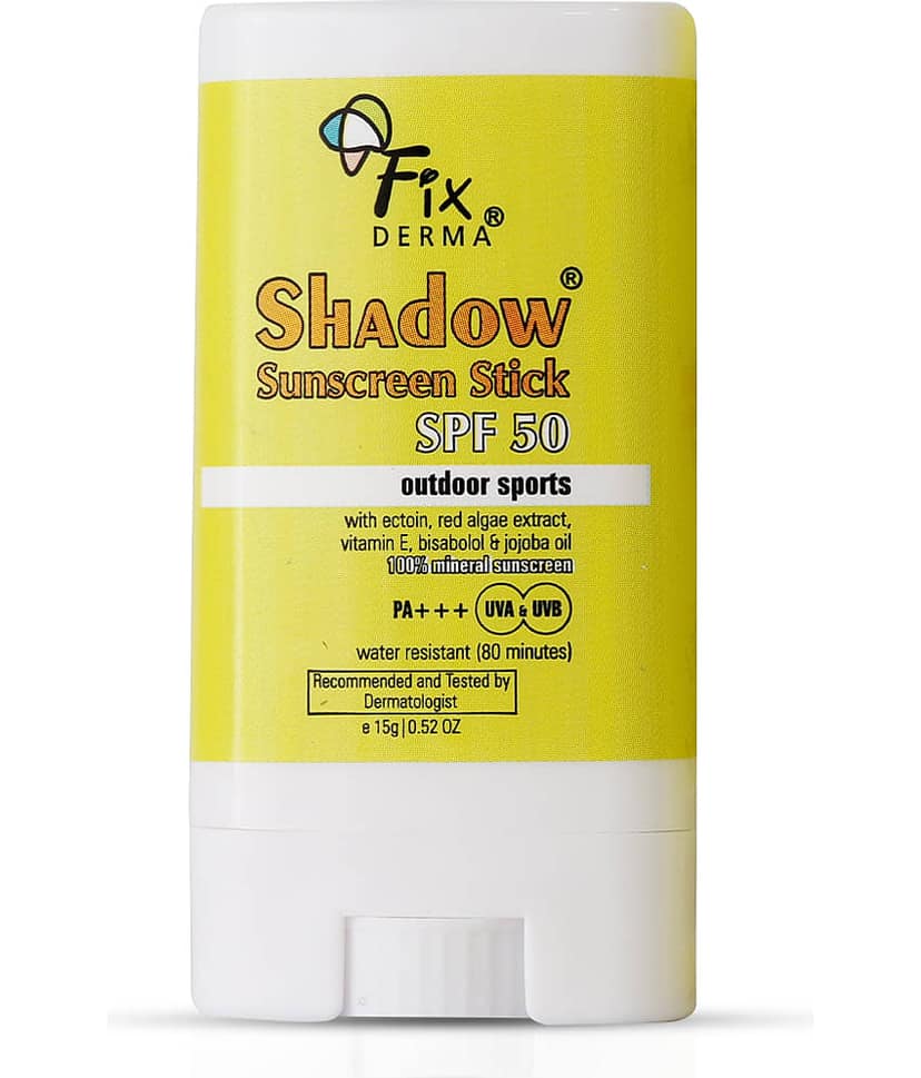 Fixderma Sunscreen Stick SPF 50 with Vitamin E & Jojoba Oil for Sports, 15g, (Pack of 1)