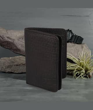 Dezire Crafts PU Embellished Men's Regular Wallet With 9 Slots For Card ( Tan , Pack of 1 )