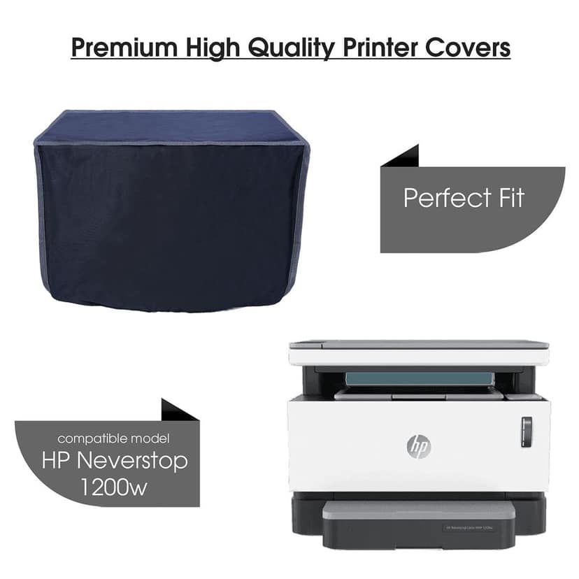 Palap Super Premium Dust Proof Printer Cover for HP Neverstop 1200w (Black ; 43.05 x 34.34 x 33.7 cm) view 2