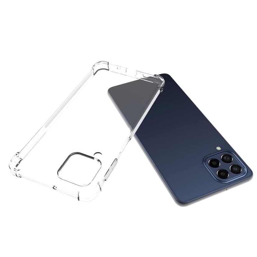 USTIYA for Samsung Galaxy M53 5G Case Clear TPU Four Corners Cover Transparent Soft funda view 3