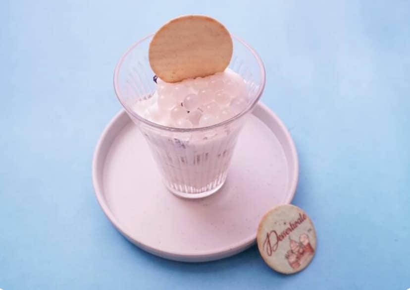 Luscious Lychee Milk Boba Tea