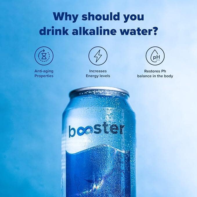 Booster Alkaline Drink, Mineral Rich-Alkaline Water pH 8+,Neutralizes Acidity and Supports For Building Immunity| (Pack Of 24) 500 ML view 3