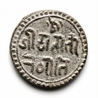 Tiger/Sher- Ancient India Old Silver-plated Rare Coin Silver Plated Variant view 2
