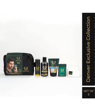 Denver Men's Travel Grooming Kit Deodorant Spray for Men 100 ml ( Pack of 5 )