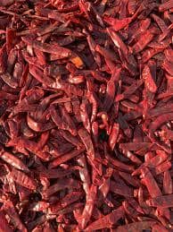 WORLD HARVEST RICE Guntur Mirchi (Stemless) (Sortex clean)- Hot Dried Red Chilli - 100 Grams/Sabut lal Mirch/Red Chilli whole