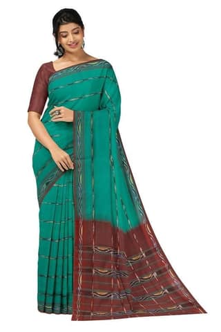 APCO Handloom (A Andhra Pradesh Govt Emporium)- Women's Traditional Pure Handloom Dulla Cotton Saree | DCS0015