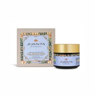 Jivanta Herbal Hair Growth Mask with Amla, Bhringraj, Neem, Fenugreek Hibiscus for Dry, Damaged and Freezy Hair