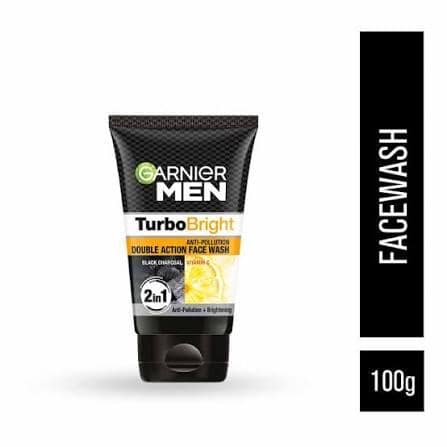 GARNIER MAN TURBO BRIGHT FACE WASH 100G