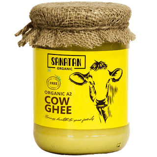 Sanatan Organic A2 Certified Organic Pure Desi Cow Ghee - 500 ml