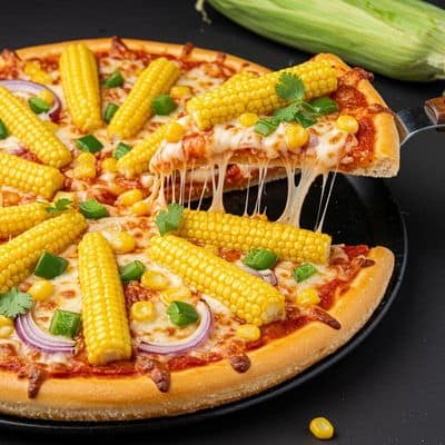 Baby Corn Pizza