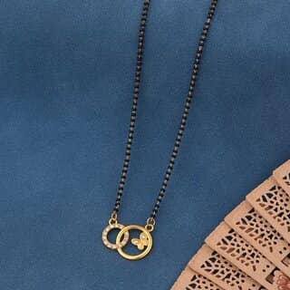 Designer and stylish Gold Plated Mangalsura for Women Alloy Mangalsutra