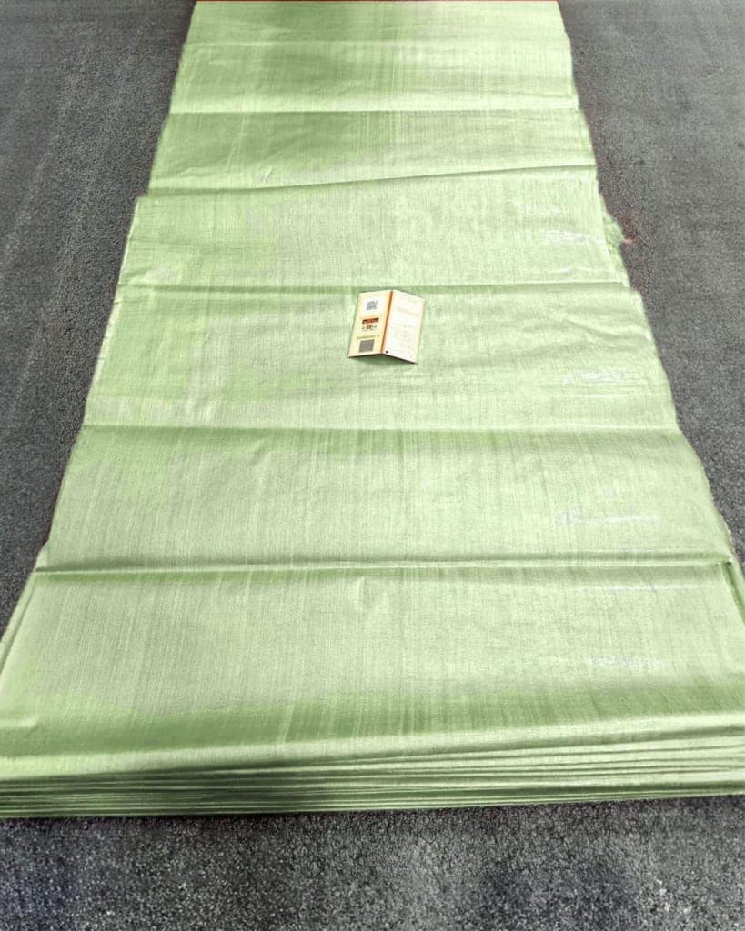 Silkmark Certified Pure Tussar Silk Fabric Pastel Green Color-8589