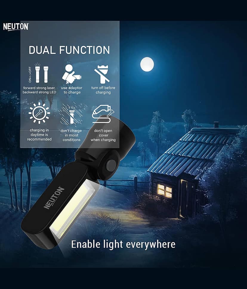 NEUTON PRO - 20W Rechargeable Flashlight Torch ( Pack of 1 ) view 2