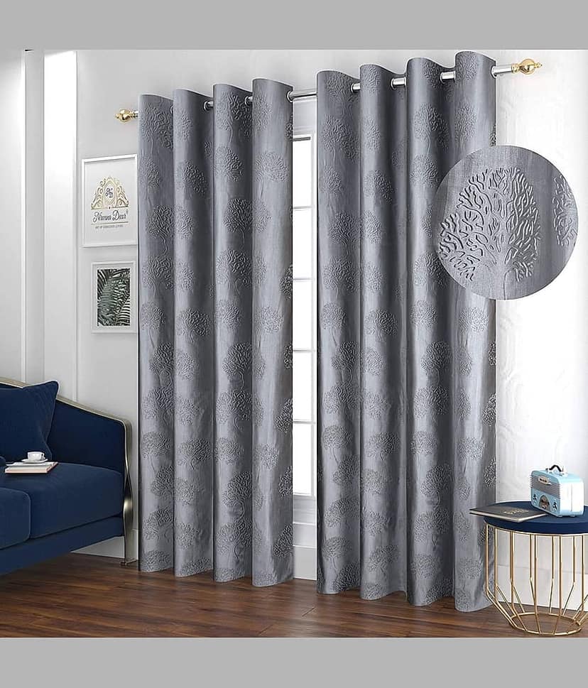 Sai Arpan Abstract Printed Semi-Transparent Eyelet Curtain 5 ft ( Pack of 1 ) - Multicolor
