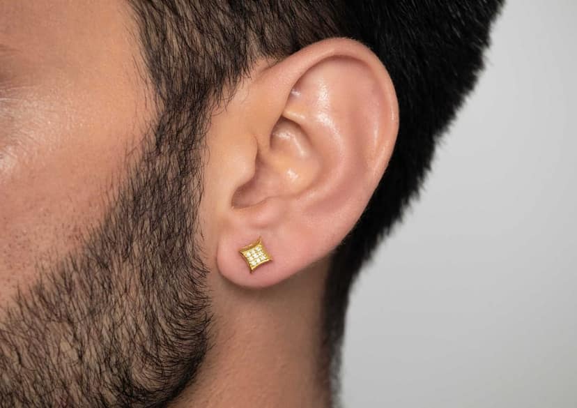 Victorian Ear Stud For Him (1 Pc Only) view 4
