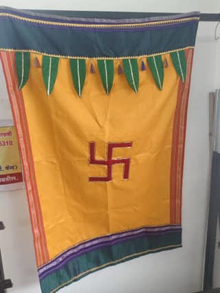 Decorative Pooja Backdrop for Traditional Event & Festival Decoration