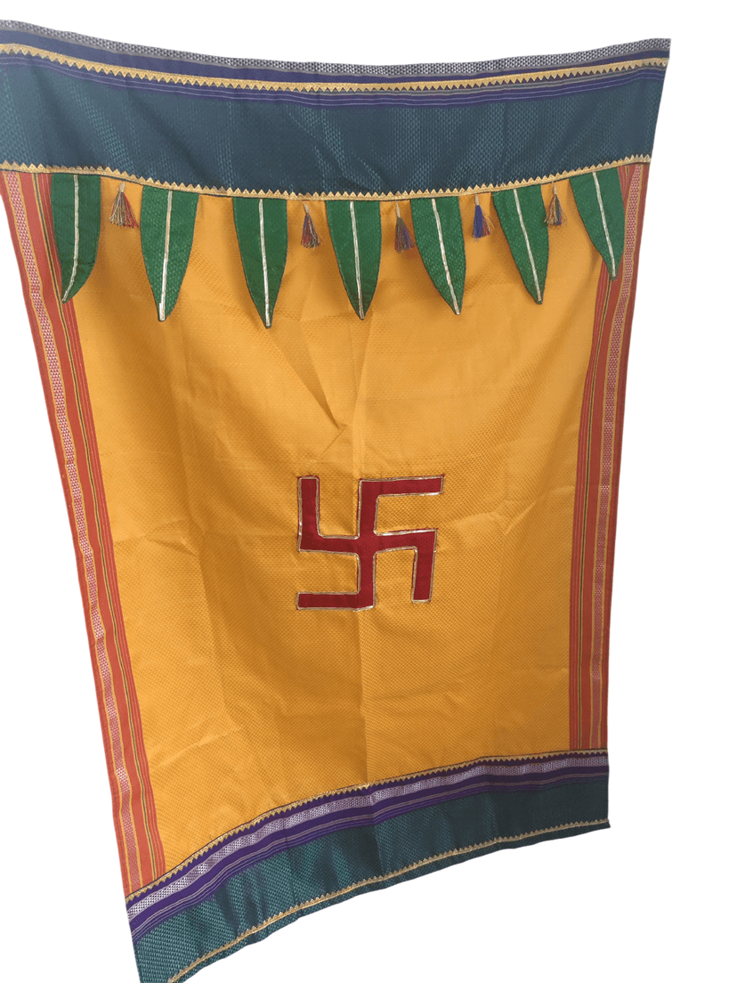 Decorative Pooja Backdrop for Traditional Event & Festival Decoration view 2