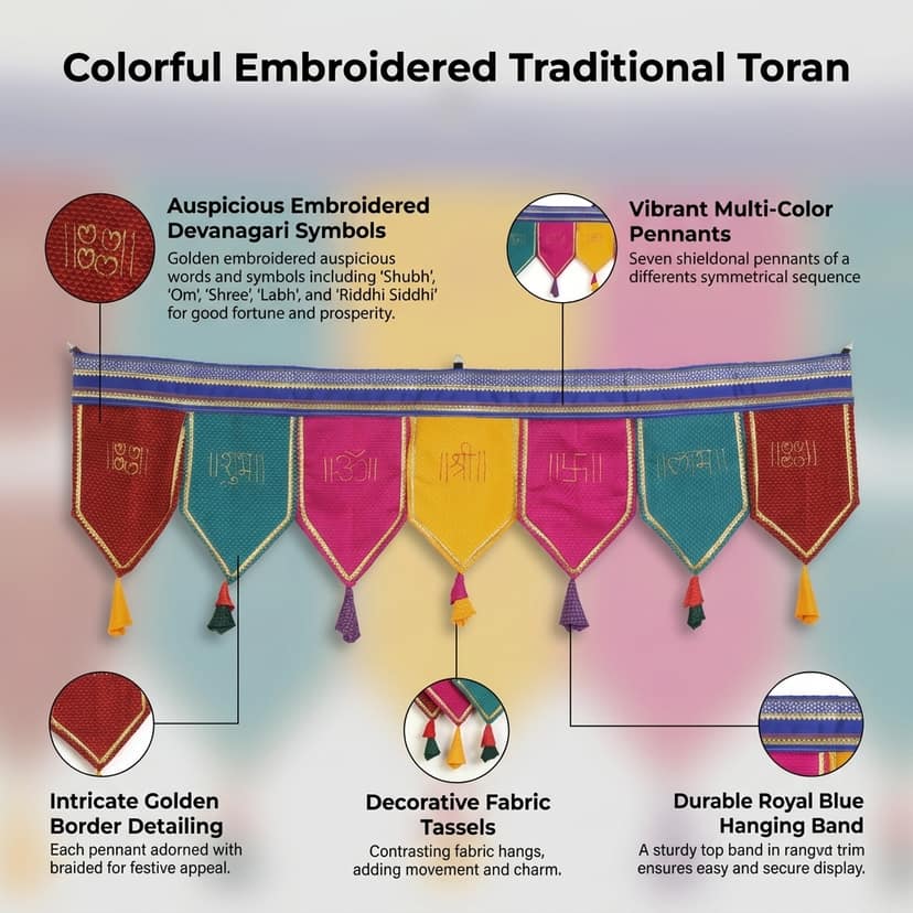 Decorative Pooja Backdrop for Traditional Event & Festival Decoration view 4