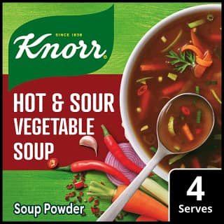 Knorr Chinese Hot & Sour Soup - 100% Real Vegetables, No Added Preservatives, 41 G